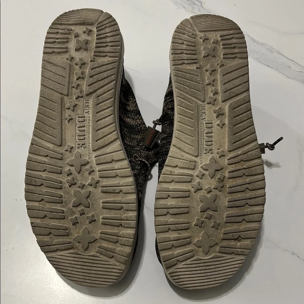Hey Dude Kids' Black and Tan Shoes
